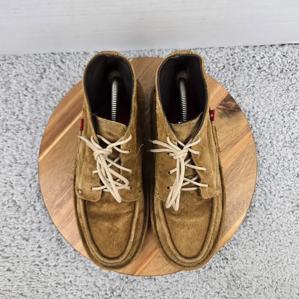 Oliberte Mens 42 Mogado Hi Brown Suede Casual Lifestyle Daily Chukka Boots